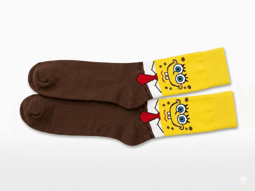 Sponge Character Socks